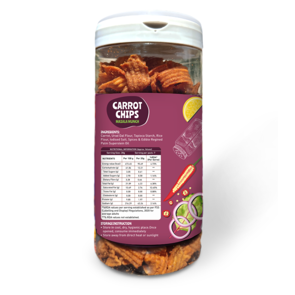 Vegivate Carrot Chips – Masala Flavour - Image 4