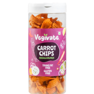 Vegivate Carrot Chips – Masala Flavour
