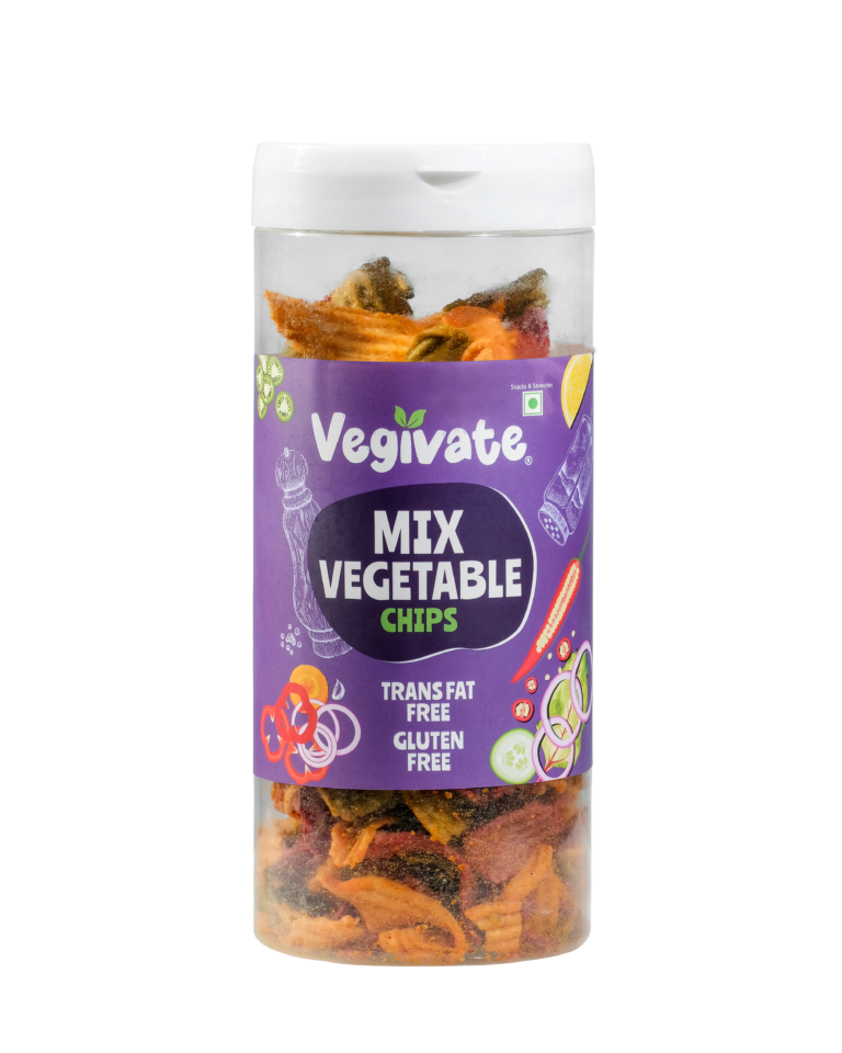 Vegivate Mix Vegetable Chips – Masala Flavour