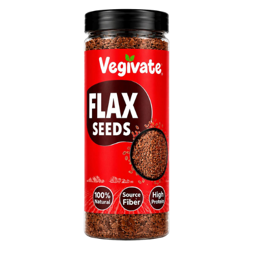Vegivate Flax Seeds – 100% Natural | Source of Fiber & High Protein
