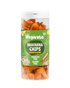 Vegivate Makhana Chips Cheese & Herbs – 150g | Crispy & Flavourful Foxnut Snack