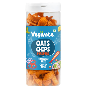Vegivate Oats Chips Peri Peri – 150g | Crispy & Spicy Oat-Based Snack