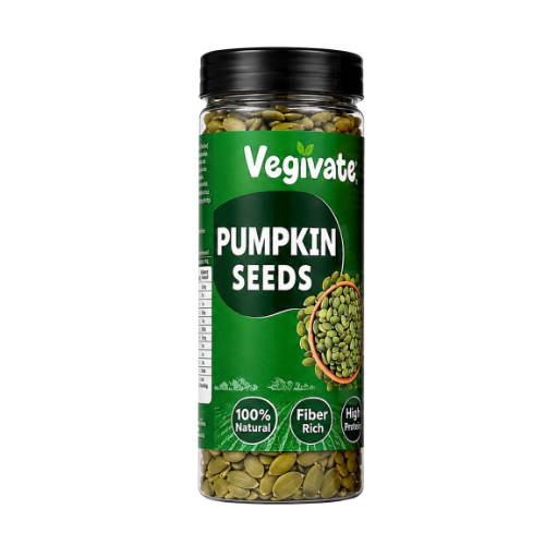 Vegivate Pumpkin Seeds – 100% Natural | High Protein & Fiber Rich | 200g